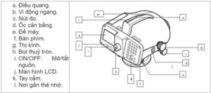 Hướng dẫn sử dụng máy thủy bình điện tử Leica DNA03 để đo cao độ Cấu tạo chung của máy thủy bình điện tử DNA03