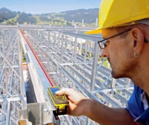Ứng dụng máy đo khoảng cách trong xây dựng, nội thất và khảo sát địa hình Giám sát và kiểm tra chất lượng