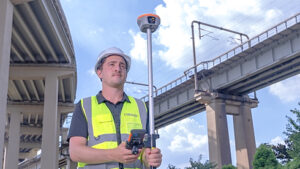 chcnav i85 laser rtk gnss receiver bridge inspection surveying